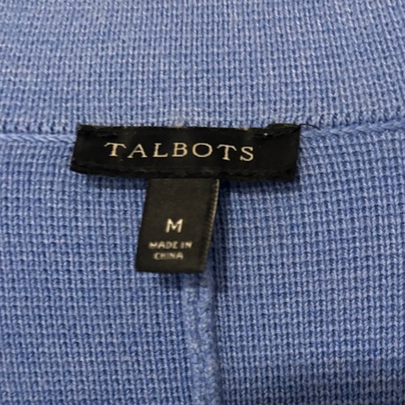 Talbots Periwinkle Knit Single-Button Blazer - Picture 2 of 4